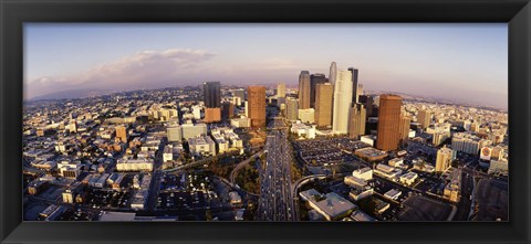 Framed USA, California, Los Angeles, Financial District Print