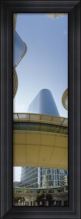 Framed Low angle view of buildings in a city, Enron Center, Houston, Texas Print