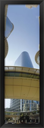 Framed Low angle view of buildings in a city, Enron Center, Houston, Texas Print