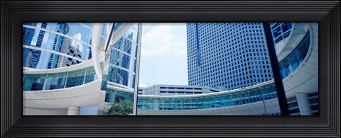 Framed Low angle view of skyscrapers, Enron Center, Houston, Texas, USA Print