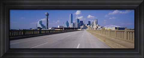 Framed Dallas Skyscapers, Texas Print