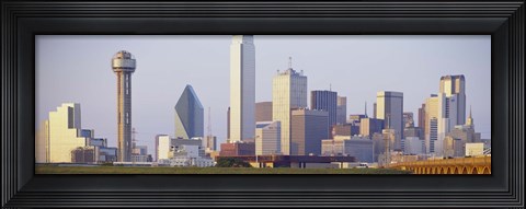 Framed Buildings in a city, Dallas Print