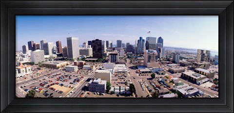Framed USA, California, San Diego, Downtown District Print