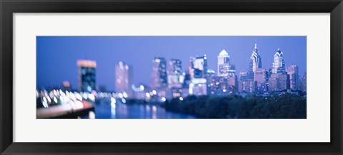 Framed Schuylkill River, Philadelphia, Pennsylvania Print