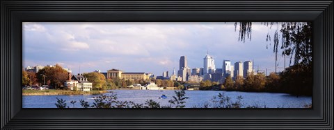 Framed Philadelphia from the Water Print