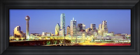 Framed Dallas Texas USA Print
