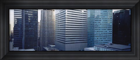 Framed Close up of skyscrapers in Manhattan, New York City, New York State, USA Print