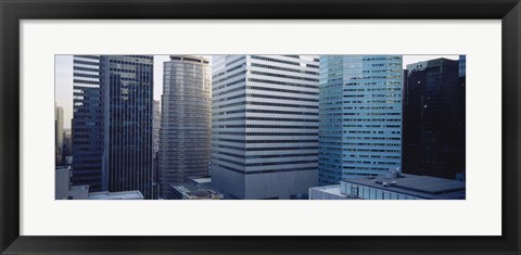 Framed Close up of skyscrapers in Manhattan, New York City, New York State, USA Print