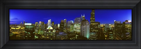 Framed Evening Chicago Illinois Print