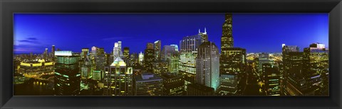 Framed Evening Chicago Illinois Print