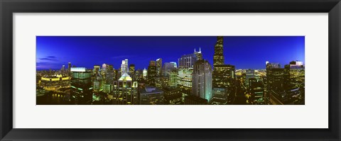 Framed Evening Chicago Illinois Print