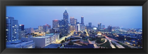 Framed Evening In Atlanta, Atlanta, Georgia, USA Print