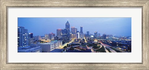 Framed Evening In Atlanta, Atlanta, Georgia, USA Print
