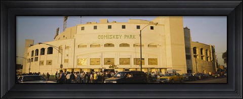 Framed Facade of a stadium, old Comiskey Park, Chicago, Cook County, Illinois, USA Print