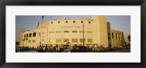 Framed Facade of a stadium, old Comiskey Park, Chicago, Cook County, Illinois, USA Print