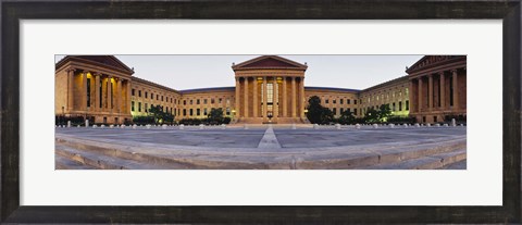 Framed Facade of a museum, Philadelphia Museum Of Art, Philadelphia, Pennsylvania, USA Print