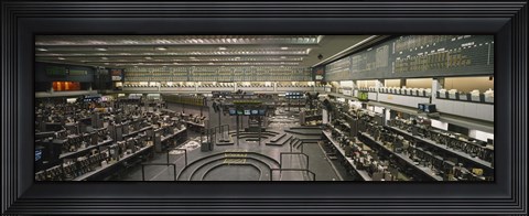 Framed Empty mercantile exchange, Chicago Mercantile Exchange, Chicago, Illinois, USA Print