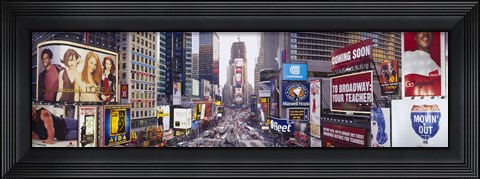 Framed Dusk, Times Square, NYC, New York City, New York State, USA Print