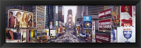 Framed Dusk, Times Square, NYC, New York City, New York State, USA Print