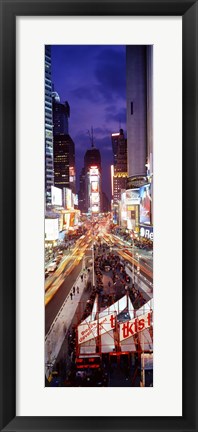 Framed High Angle view of Times Square, NYC Print