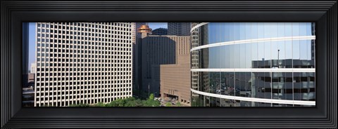 Framed Skyscraper windows in Houston, TX Print