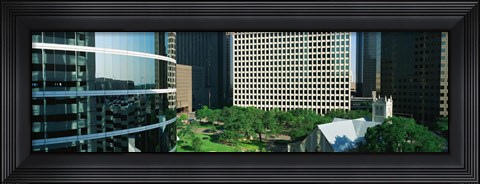 Framed Detail Of Glass Building Print