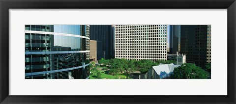 Framed Detail Of Glass Building Print