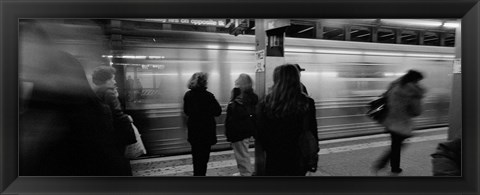 Framed Subway, Station, NYC, New York City, New York State, USA Print