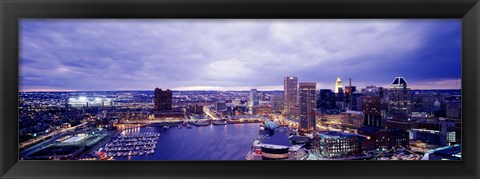 Framed USA, Maryland, Baltimore, cityscape Print