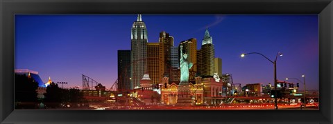 Framed Las Vegas Nevada (night) Print