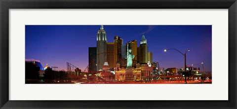Framed Las Vegas Nevada (night) Print