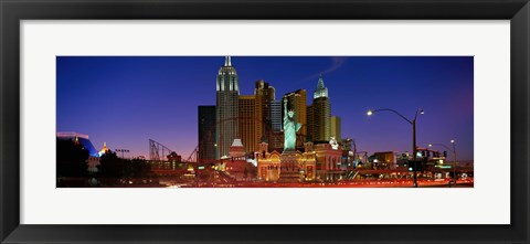 Framed Las Vegas Nevada (night) Print