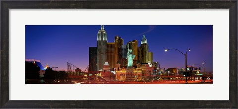 Framed Las Vegas Nevada (night) Print