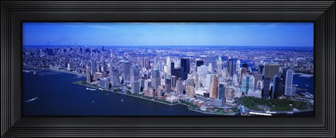 Framed Aerial, Lower Manhattan, NYC, New York City, New York State, USA Print