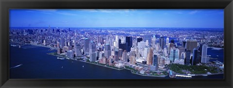 Framed Aerial, Lower Manhattan, NYC, New York City, New York State, USA Print