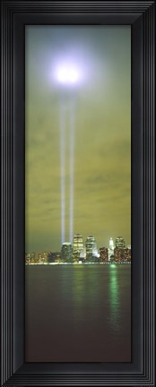 Framed Evening, Towers Of Light, Lower Manhattan, NYC, New York City, New York State, USA Print