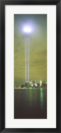 Framed Evening, Towers Of Light, Lower Manhattan, NYC, New York City, New York State, USA Print