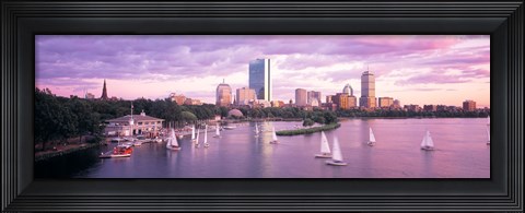 Framed Dusk Boston MA Print