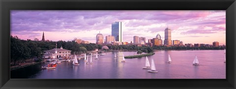 Framed Dusk Boston MA Print