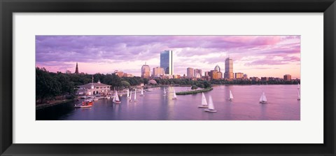 Framed Dusk Boston MA Print