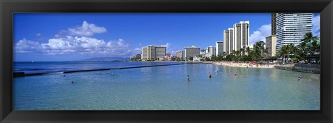 Framed Waikiki Beach Honolulu Oahu HI Print