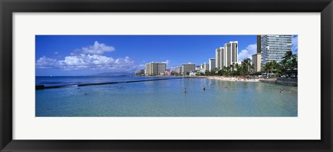 Framed Waikiki Beach Honolulu Oahu HI Print