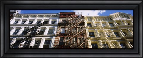 Framed Low Angle View Of A Building, Soho, Manhattan, NYC, New York City, New York State, USA Print