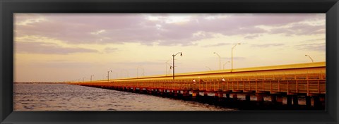 Framed Gandy Bridge Tampa Bay Tampa FL Print