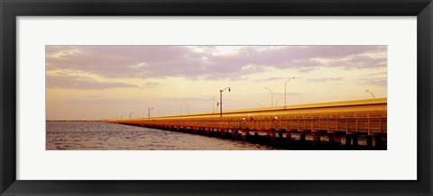 Framed Gandy Bridge Tampa Bay Tampa FL Print