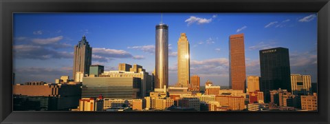 Framed Atlanta, Georgia Skyline (day) Print