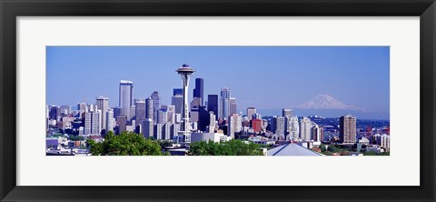 Framed Seattle, Washington State Print