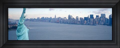 Framed Close up of the Statue of Liberty Print