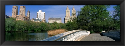 Framed Bow Bridge, Central Park, NYC, New York City, New York State, USA Print