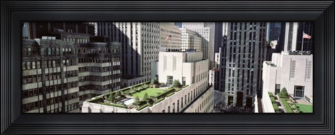 Framed Rooftop View Of Rockefeller Center, NYC, New York City, New York State, USA Print
